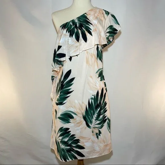 saks one shoulder dress Amsale One-Shoulder Cocktail Dress